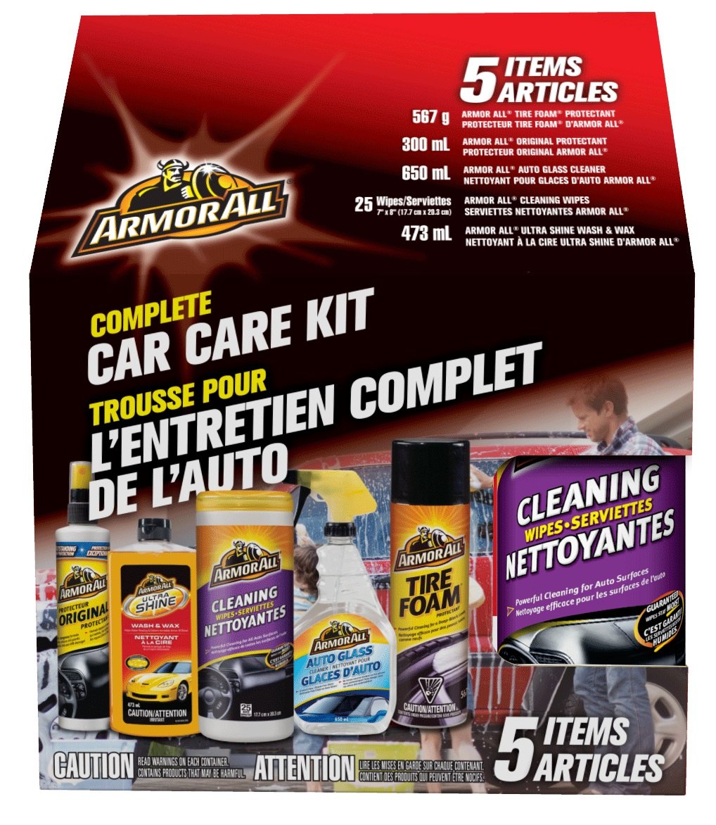 Armor All Complete Car Care Kit (4 Pieces), Car Cleaning